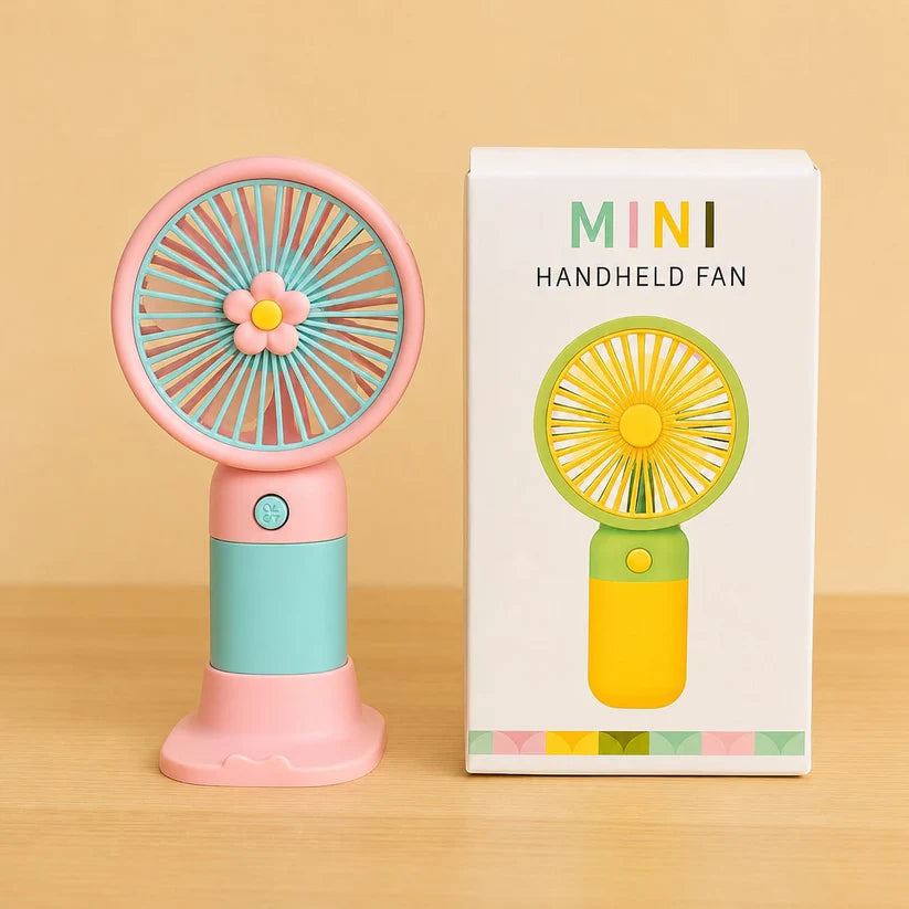 Fresh Breeze Moe Handheld Electric Fan – Cute Fruit Design Portable Mini Desk Fan